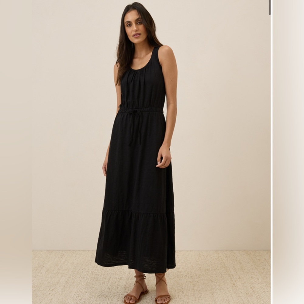 NWOT Pact Relaxed Slub Tank Maxi Dress